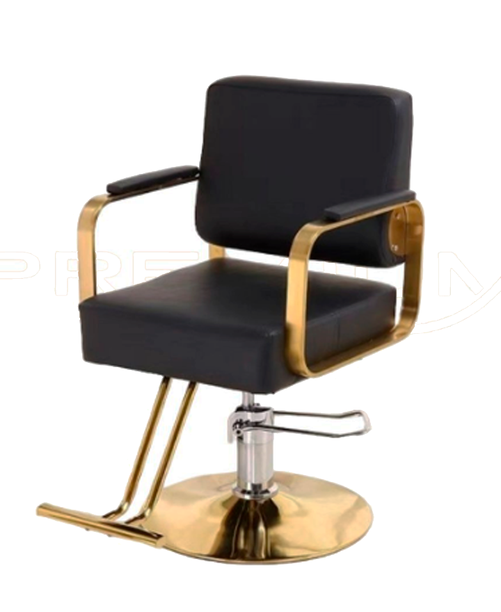HAIR STAR SILLON DORADO TAPIZ NEGRO CAMPANA HIDRAULICO HG-A280
