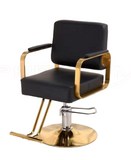HAIR STAR SILLON DORADO TAPIZ NEGRO CAMPANA HIDRAULICO HG-A280