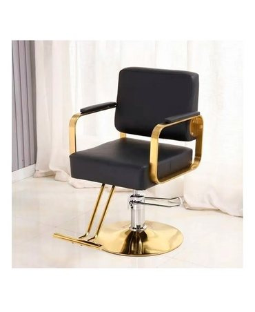 HAIR STAR SILLON DORADO TAPIZ NEGRO CAMPANA HIDRAULICO HG-A280