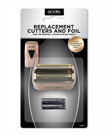 ANDIS REPLACEMENT CUTTERS AND FOIL TS-1 AN.17230