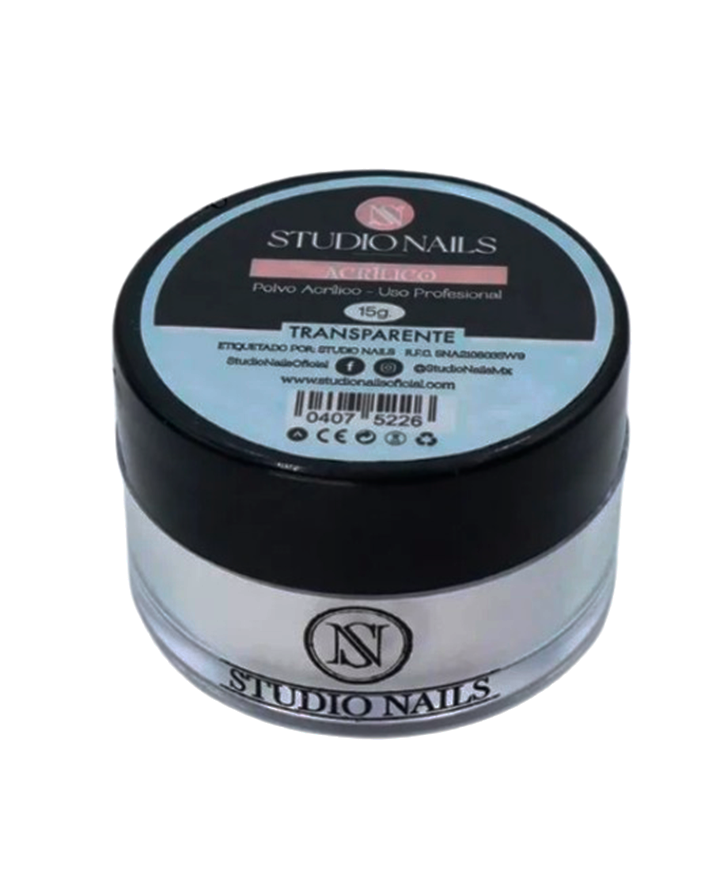 STUDIO NAILS POLVO ACRILICO CRISTAL 15 GRS.