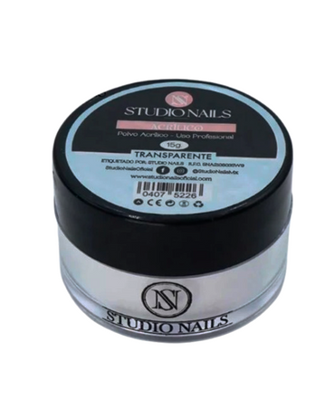 STUDIO NAILS POLVO ACRILICO CRISTAL 15 GRS.
