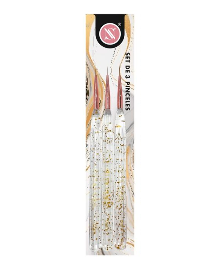 STUDIO NAILS PINCELES LINERS 7-9 MM Y 11 MM.