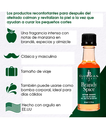 CLUBMAN AFTER SHAVE BRANDY SPICE 50 ML.