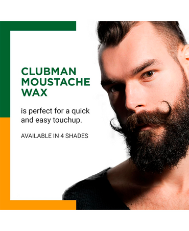 CLUBMAN CERA PARA BIGOTE NEGRO