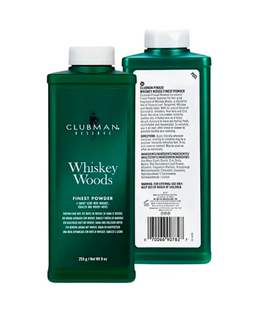 CLUBMAN TALCO WHISKEY WOODS 255 GRS. COD. 90782