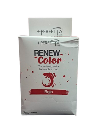 +PERFETTA RENEW COLOR TRAT. CAJA 12X50 ML. ROJO