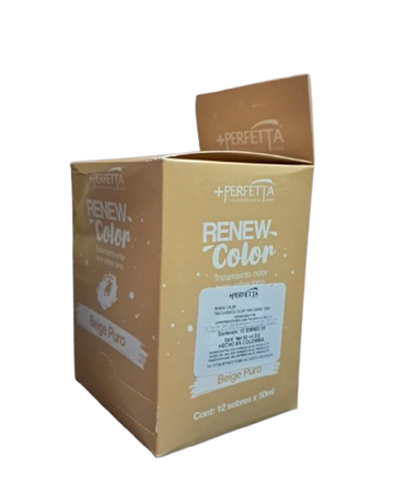 +PERFETTA RENEW COLOR TRAT. CAJA 12X50 ML. BEIGE PURO