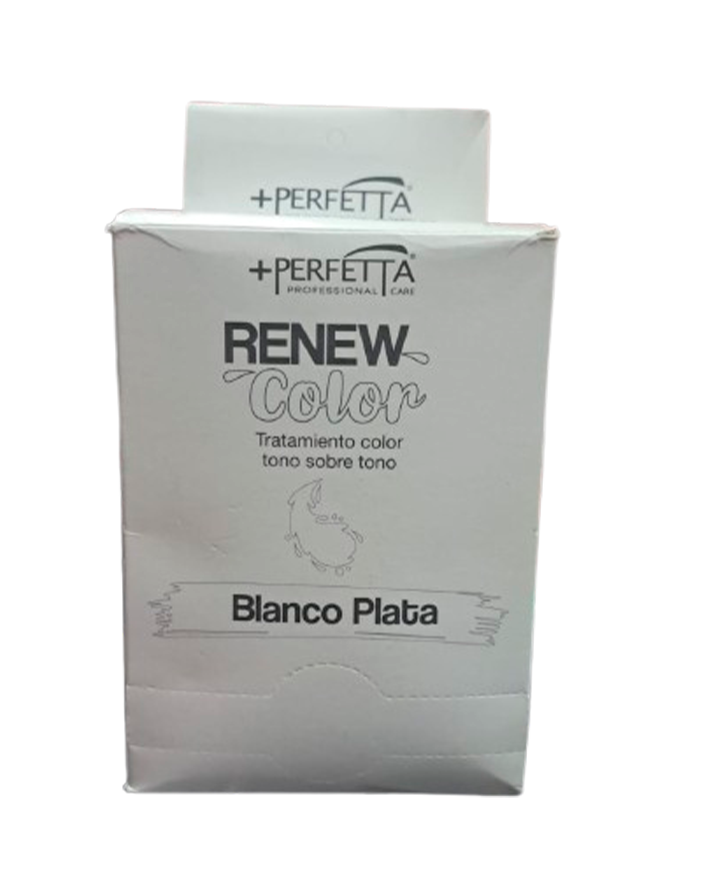 +PERFETTA RENEW COLOR TRAT. CAJA 12X50 ML. BLANCO PLATA