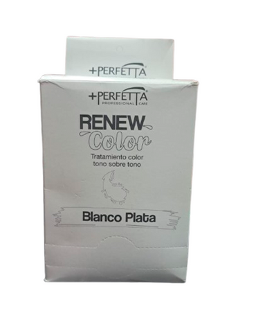 +PERFETTA RENEW COLOR TRAT. CAJA 12X50 ML. BLANCO PLATA