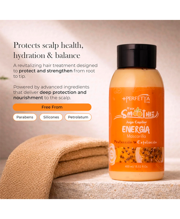 +PERFETTA HAIR SMOOTHIE ENERGIA MASCARILLA 400 ML. MARACUYA