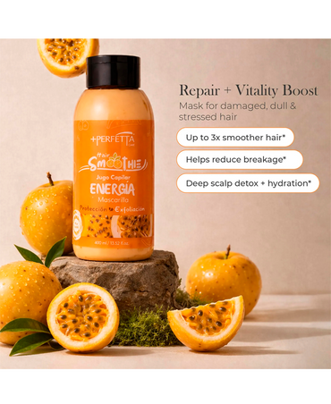 +PERFETTA HAIR SMOOTHIE ENERGIA MASCARILLA 400 ML. MARACUYA