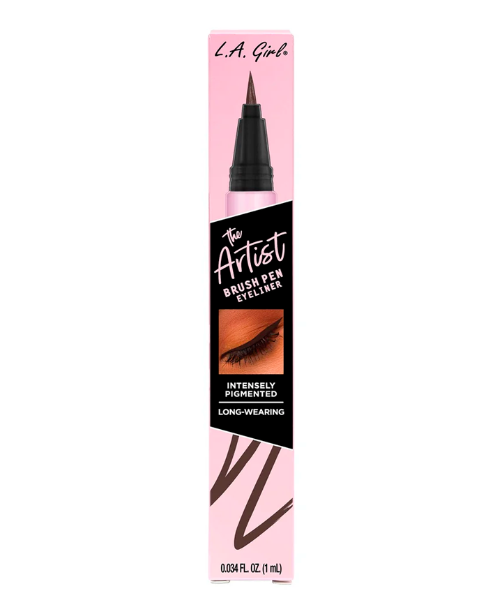 L.A. GIRL THE ARTIST BRUSH PEN EYELINER 1 ML. GLE739 CHOCOLATE BROWN