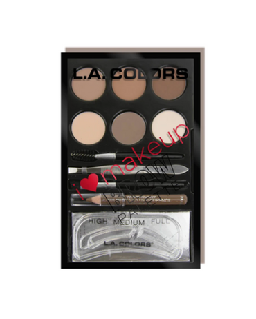 L.A.COLORS BROW PALETTE LIGHT MEDIUM C30354