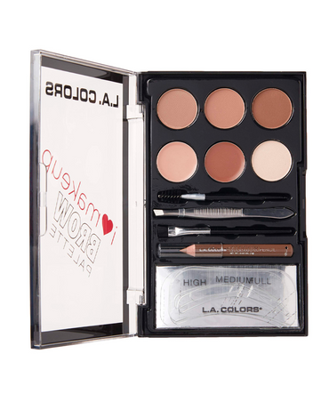 L.A.COLORS BROW PALETTE LIGHT MEDIUM C30354