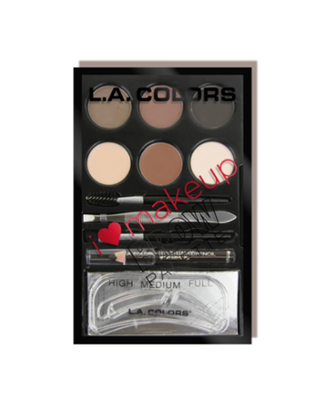 L.A.COLORS BROW PALETTE MEDIUM DARK C30355