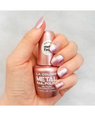 L.A. COLORS ESMALTE METAL POLISH CNL64 CRYSTAL PINK