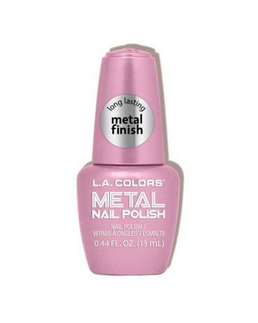 L.A. COLORS ESMALTE METAL POLISH CNL64 CRYSTAL PINK