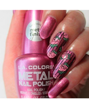 L.A. COLORS ESMALTE METAL POLISH CNL152 ROSE MIMOSA