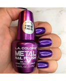 L.A. COLORS ESMALTE METAL POLISH CNL154 VIOLET VIXEN