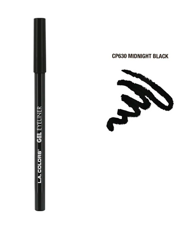 L.A. COLORS GEL EYELINER CP630 MIDNIGHT BLACK