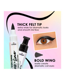 L.A. COLORS 2 EN 1 LIQUID LINER + STAMP BOLD WING STAMP CLE698