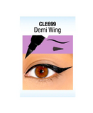 L.A. COLORS 2 EN 1 LIQUID LINER + STAMP DEMI WING STAMP CLE699