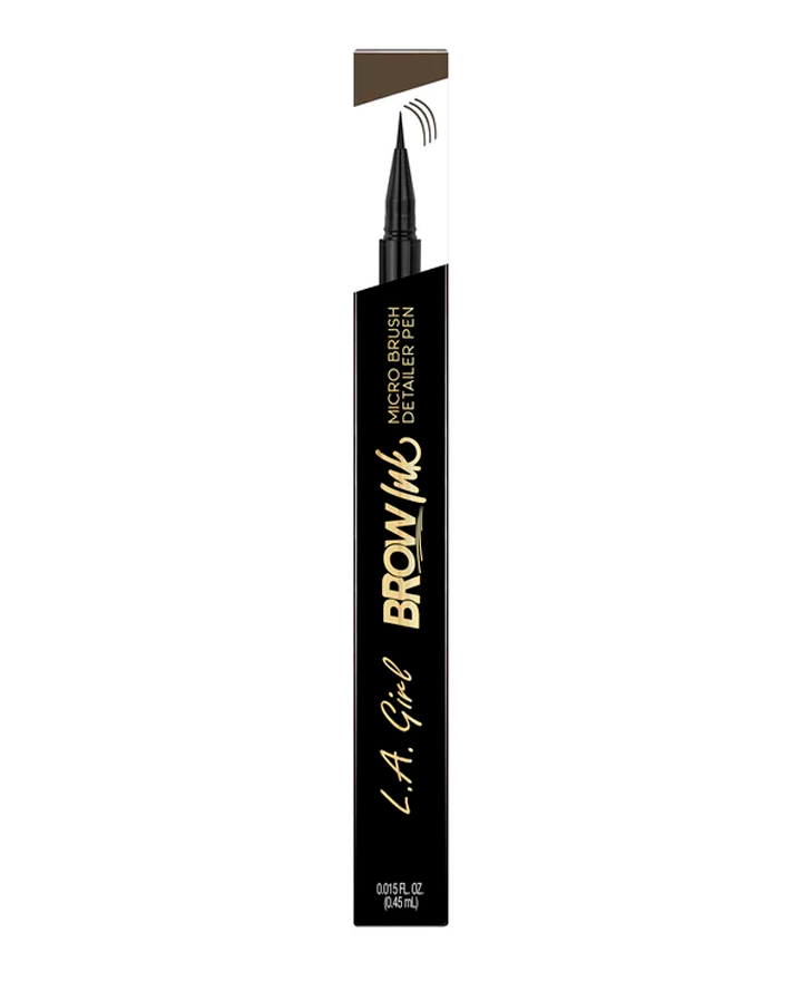 L.A. GIRL BROW INK MICRO BRUSH DETAILER PEN DARK BROWN GBP346