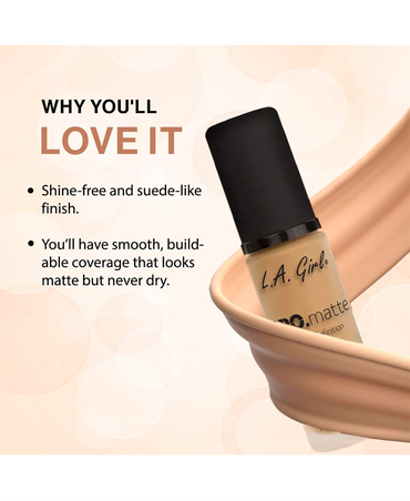 L.A. GIRL PRO MATTE MAQUILLAJE LIQUIDO MEDIUM BEIGE GLM675