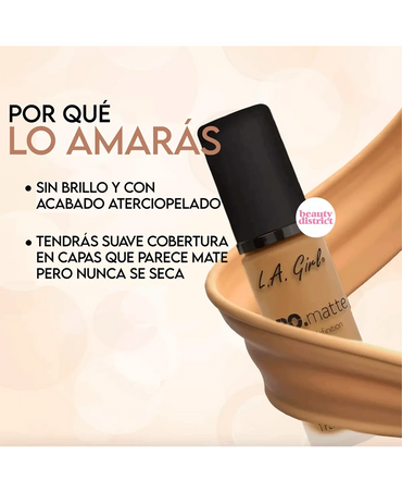L.A. GIRL PRO MATTE MAQUILLAJE LIQUIDO GOLDEN BRONZE GLM680
