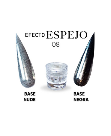 STUDIO NAILS EFECTO GLOW ESPEJO 08