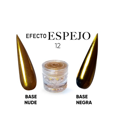 STUDIO NAILS EFECTO GLOW ESPEJO 12