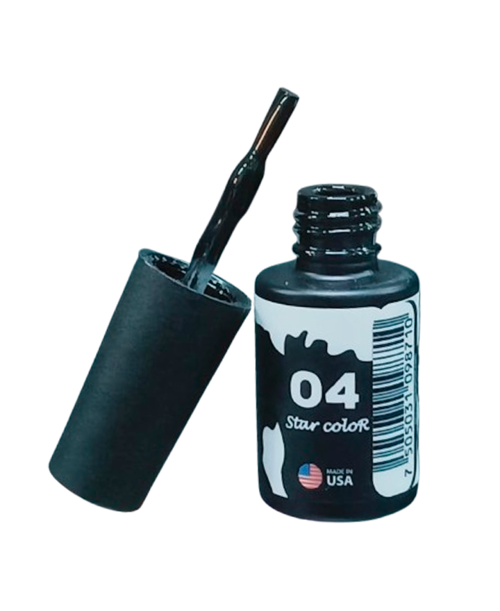 ZENDA INFINITY GEL COLOR 9 ML. #04 NEGRO