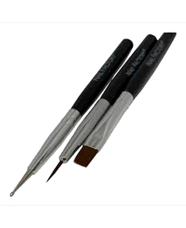 NAIL FACTORY LACCOVER MINI KIT PINCELES ONE SHOT