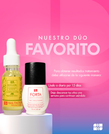 NAIL FACTORY NAIL CARE DUO FORTA 1/2 OZ + REVITANOIL 1/2 OZ