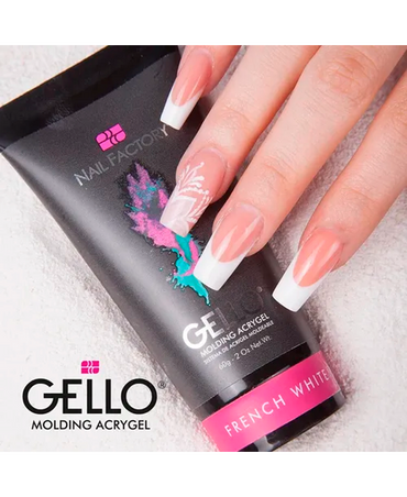 NAIL FACTORY GELLO MOLDING ACRYGEL 60 GRS. FRENCH WHITE