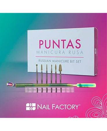 NAIL FACTORY SET PUNTAS MANICURA RUSA