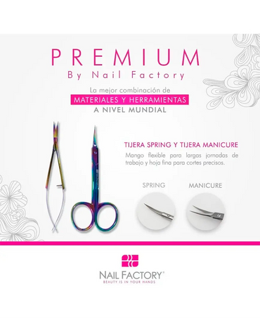 NAIL FACTORY TIJERA PARA MANICURE SPRING PREMIUM TORNASOL