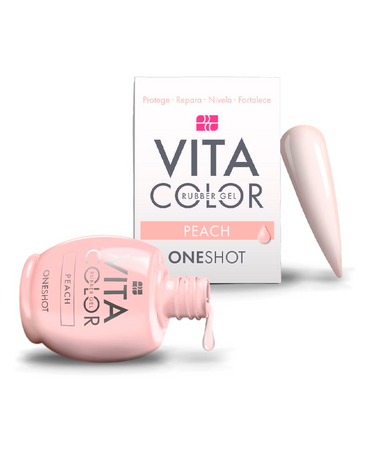NAIL FACTORY VITA COLOR ONE SHOT 14 ML. RUBBER PEACH