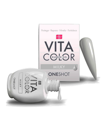 NAIL FACTORY VITA COLOR ONE SHOT 14 ML. RUBBER MILKY