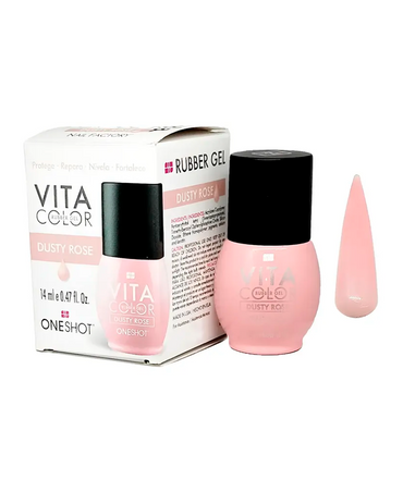 NAIL FACTORY VITA COLOR ONE SHOT 14 ML. RUBBER DUSTY ROSE