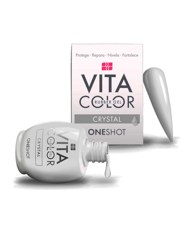 NAIL FACTORY VITA COLOR ONE SHOT 14 ML. RUBBER CRYSTAL