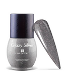 NAIL FACTORY LACCOVER ONE SHOT 14 ML. GLAZY SILVER