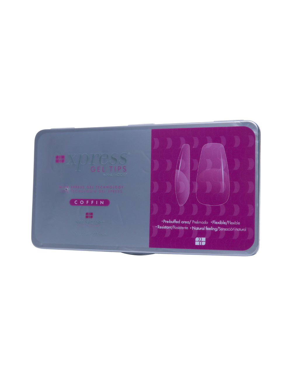 NAIL FACTORY XPRESS GEL TIPS COFFIN CAJA CON 330 PIEZAS