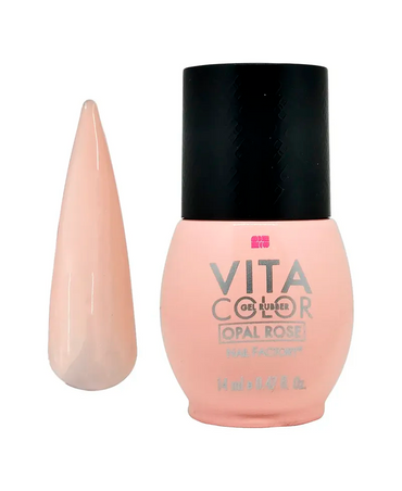 NAIL FACTORY VITA COLOR ONE SHOT 14 ML. RUBBER OPAL ROSE
