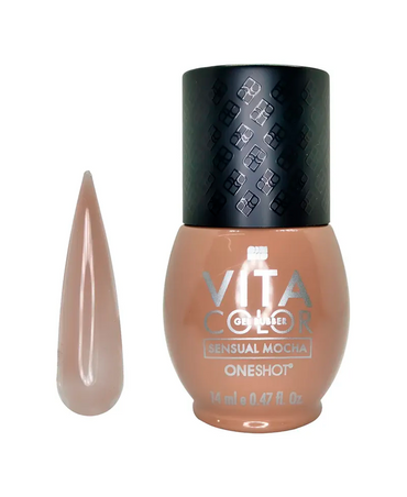 NAIL FACTORY VITA COLOR ONE SHOT 14 ML. RUBBER SENSUAL MOCHA