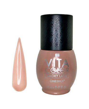 NAIL FACTORY VITA COLOR ONE SHOT 14 ML. RUBBER SMOKY LATTE