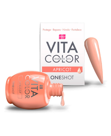 NAIL FACTORY VITA COLOR ONE SHOT 14 ML. RUBBER APRICOT