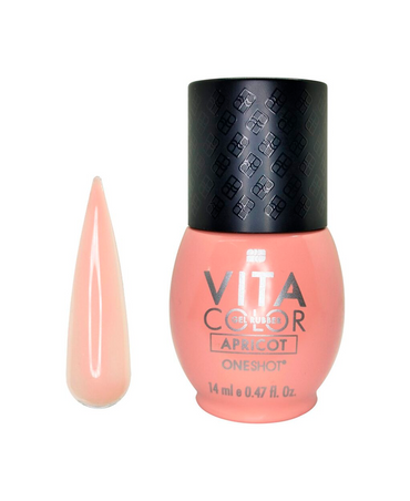 NAIL FACTORY VITA COLOR ONE SHOT 14 ML. RUBBER APRICOT