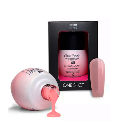 NAIL FACTORY ONE SHOT SHEER 10 ML. CLEAR PEACH